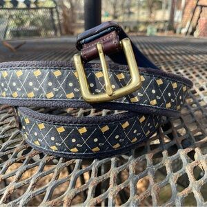 VINEYARD VINE Navy Golf-Themed Belt